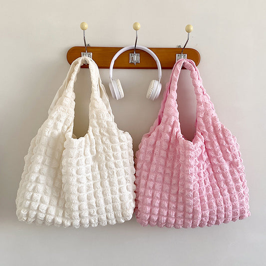 Cute Pleated Puff Shoulder Bag