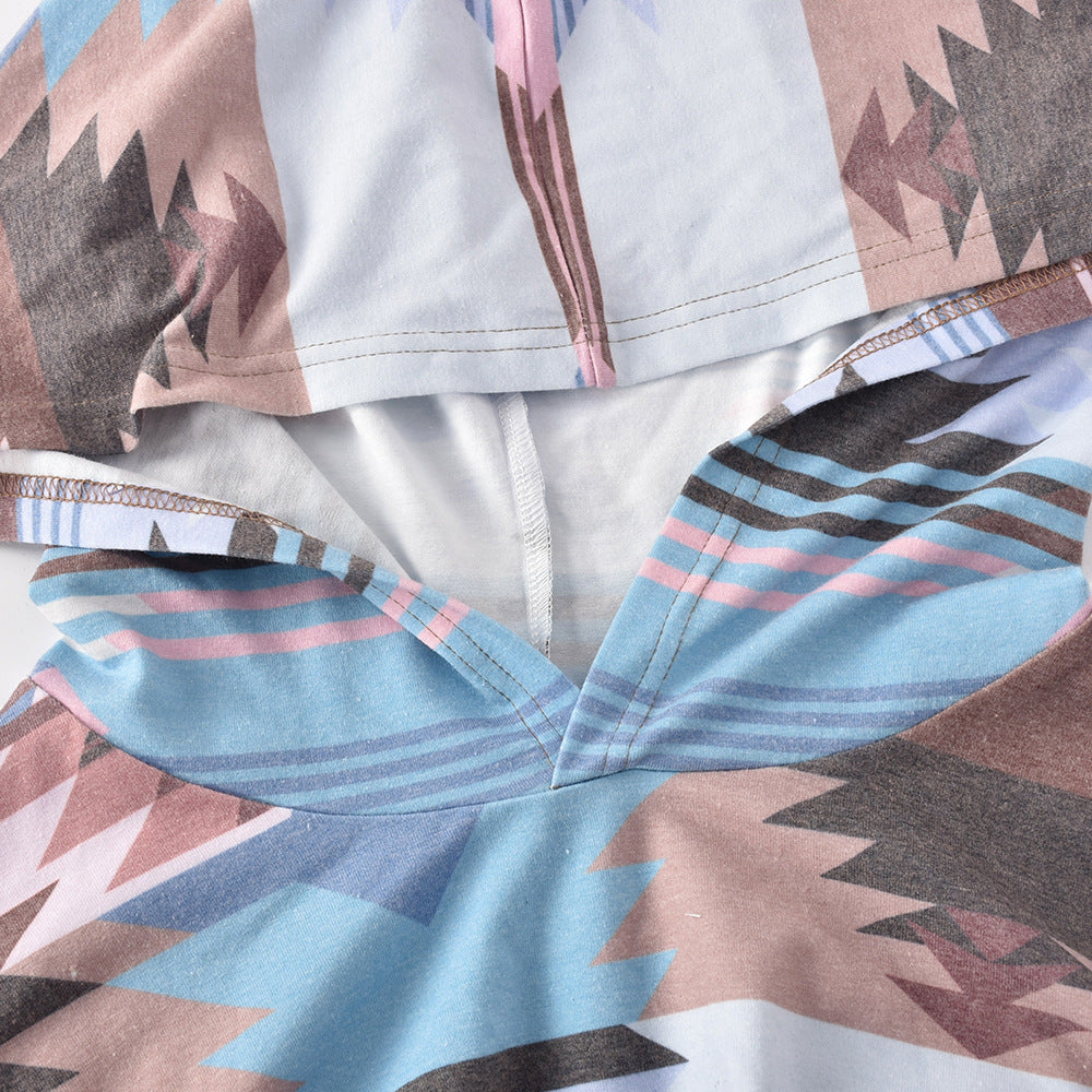 Aztec Printed Hoodie