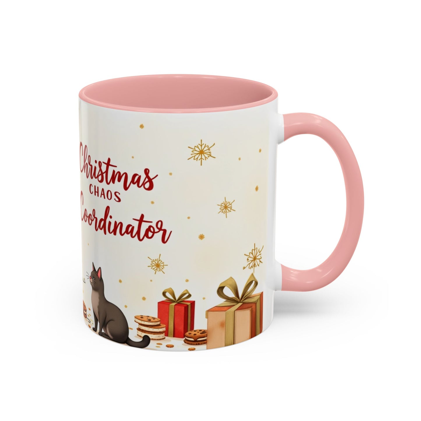 Christmas Chaos Coordinator (Mama Edition) Mug | Cozy Watercolor Holiday Mom Coffee Cup