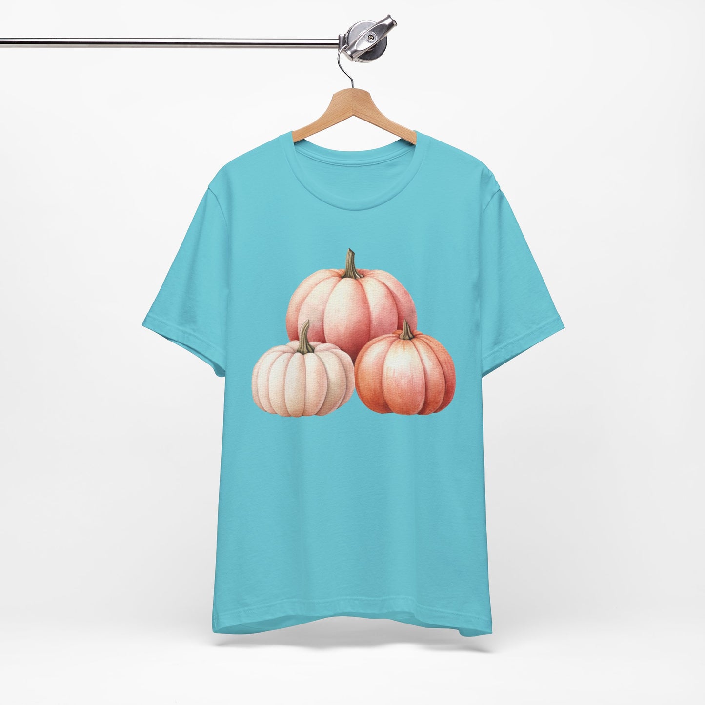 Autumn Fall Girly Pink Pumpkins Tee