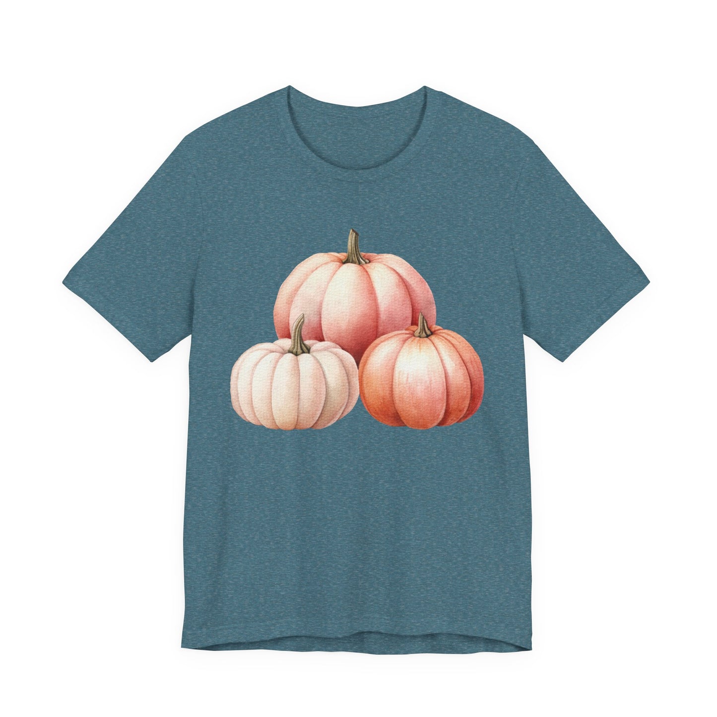 Autumn Fall Girly Pink Pumpkins Tee