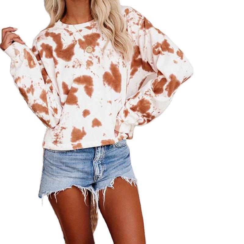 Cow Tie Dye Sweatshirt