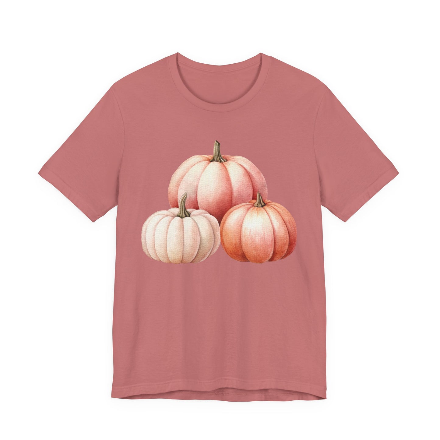 Autumn Fall Girly Pink Pumpkins Tee