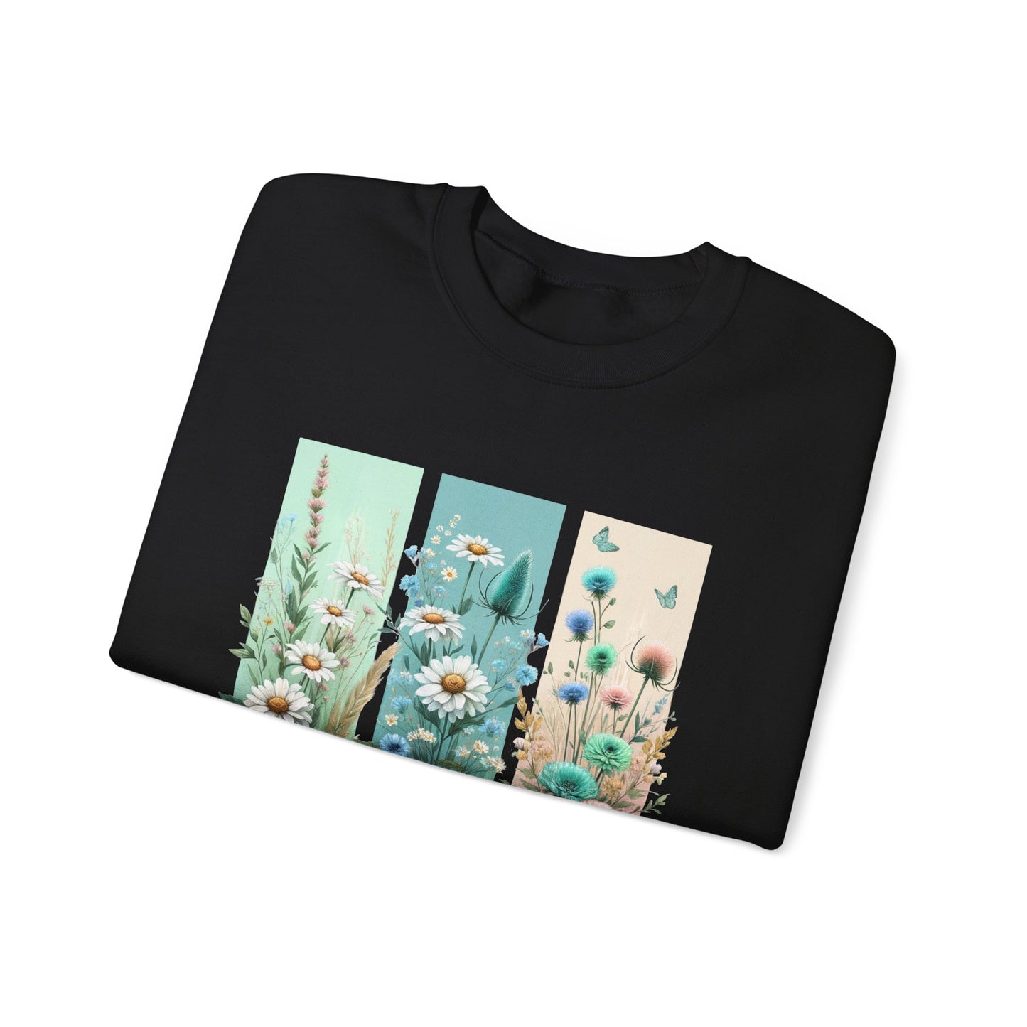 Floral Crewneck Sweatshirt - Cozy Gift for Her, Spring Fashion, Garden Lover, Motivational Quote, Everyday Wear