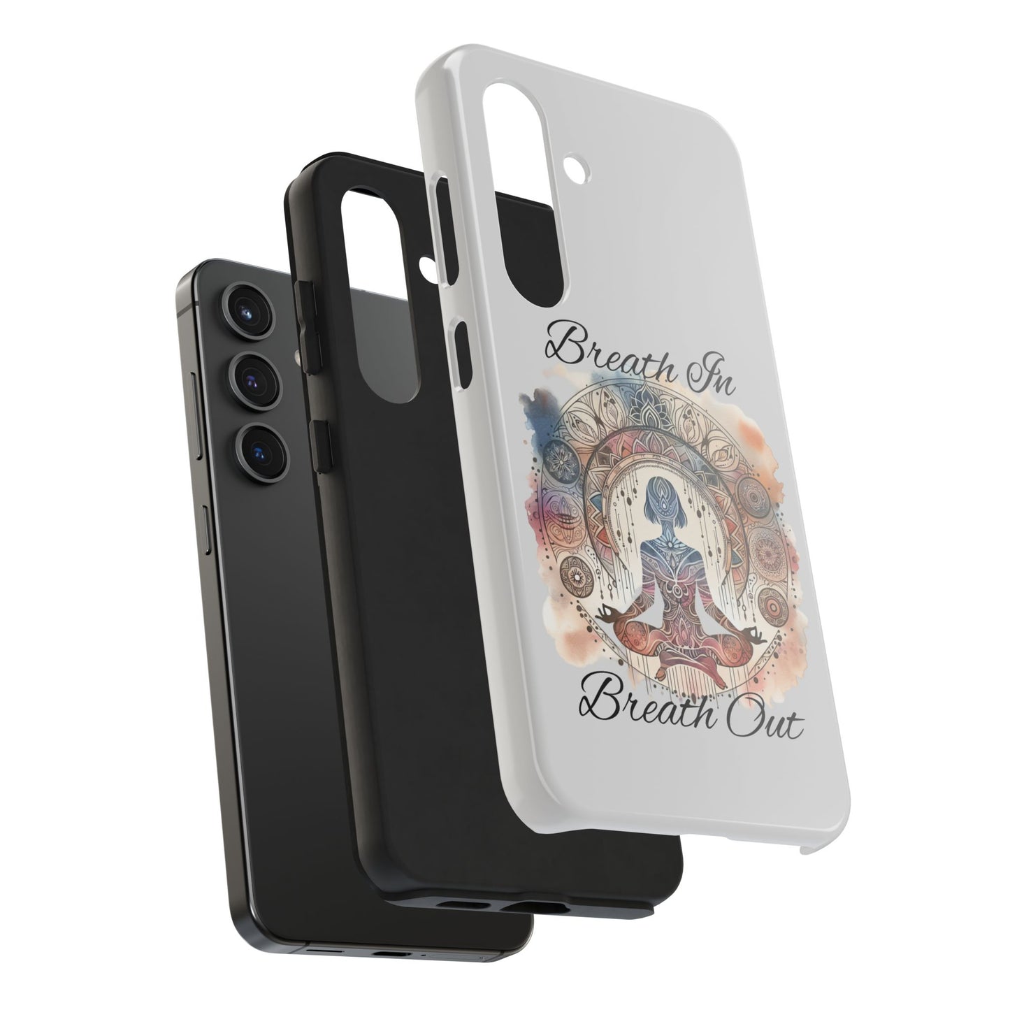 Breathe In Breathe Out Meditation Themed Phone Case