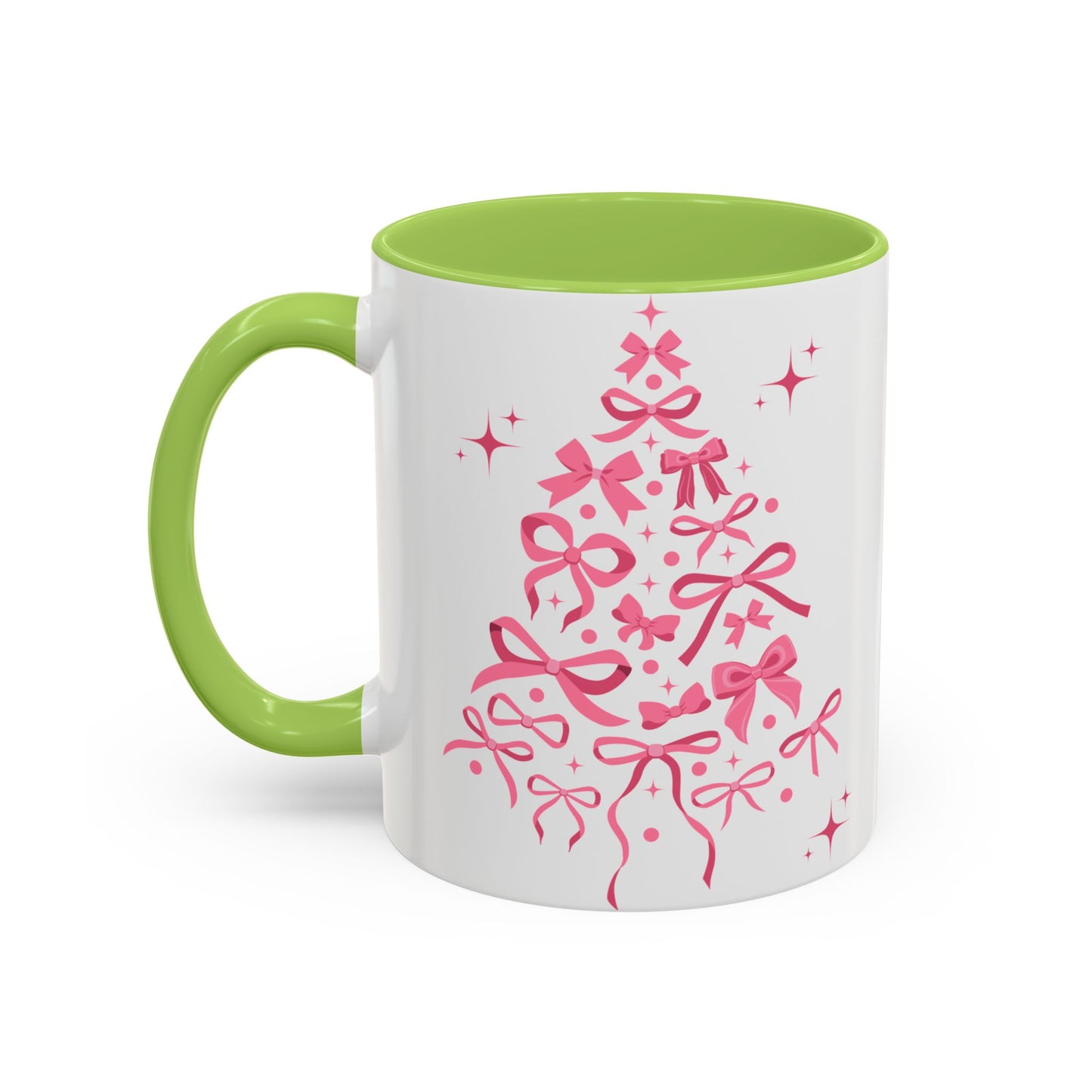 Whimsical Ribbon Christmas Tree Mug