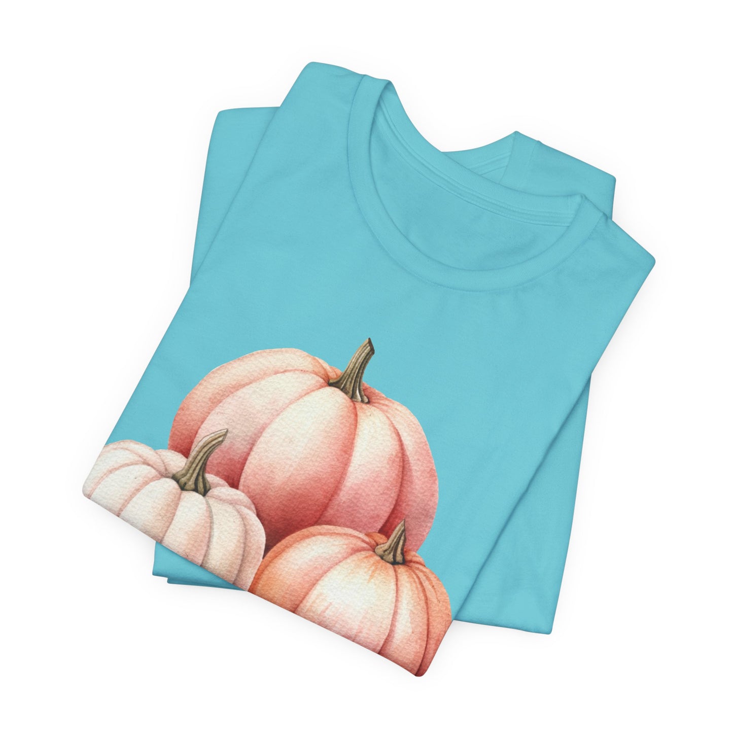 Autumn Fall Girly Pink Pumpkins Tee