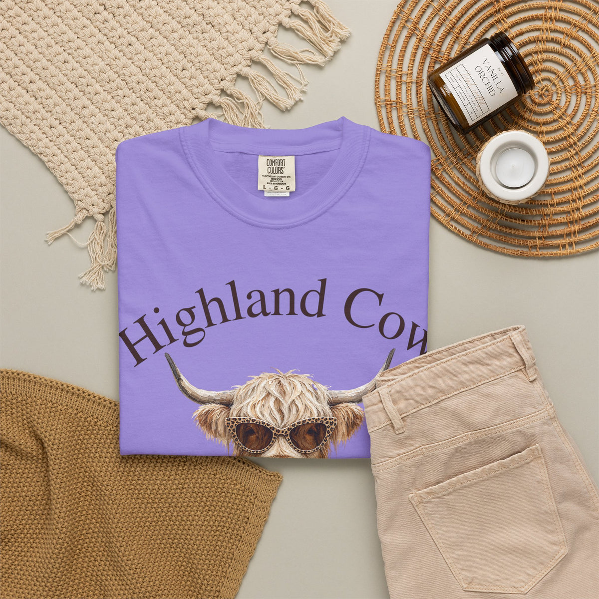 Highland Cow Social Club T‑Shirt – Scottish Highland Cattle Graphic Tee