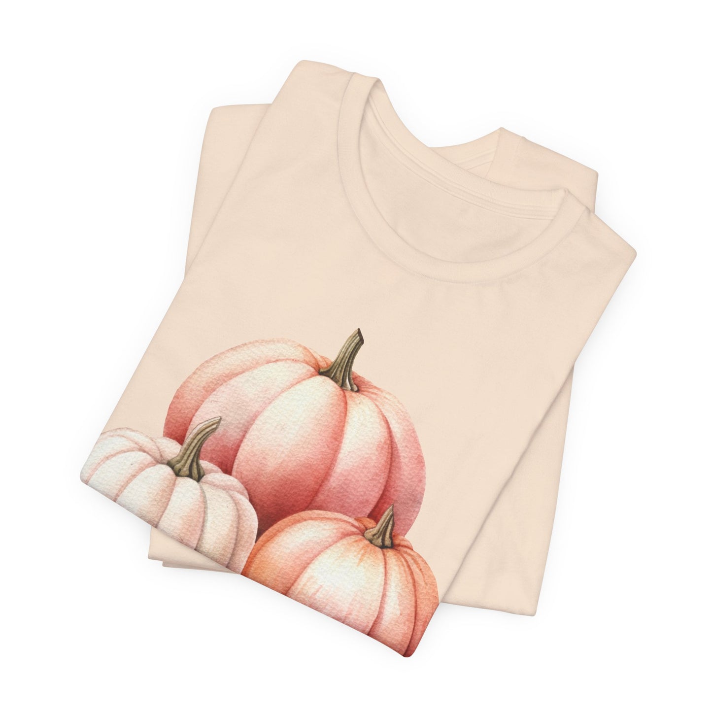Autumn Fall Girly Pink Pumpkins Tee