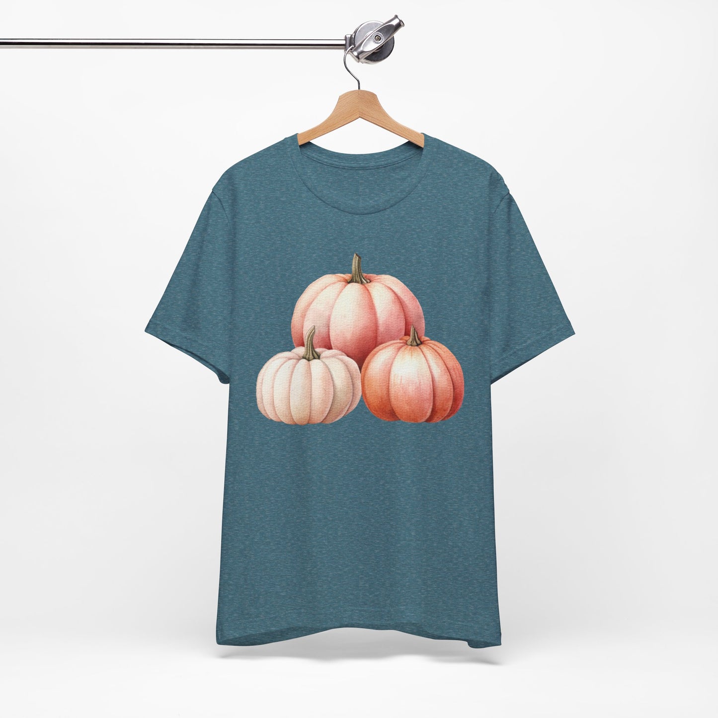 Autumn Fall Girly Pink Pumpkins Tee