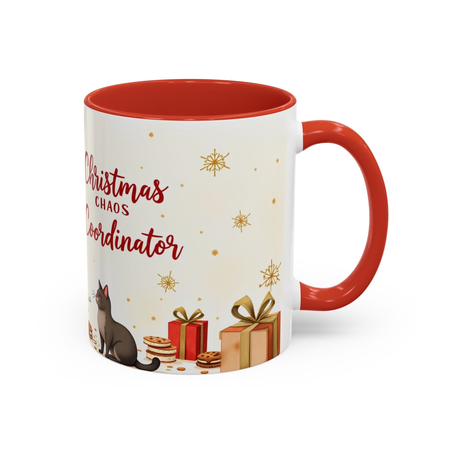Christmas Chaos Coordinator (Mama Edition) Mug | Cozy Watercolor Holiday Mom Coffee Cup
