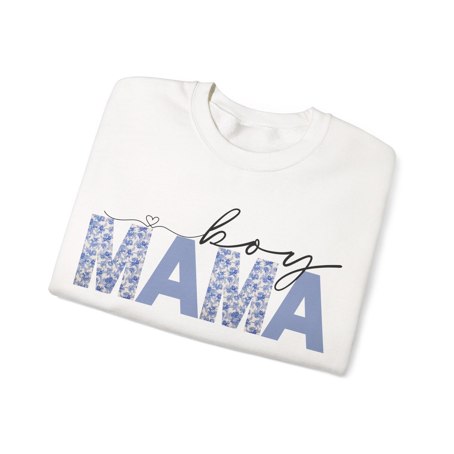Floral Boy Mama Crewneck Sweatshirt