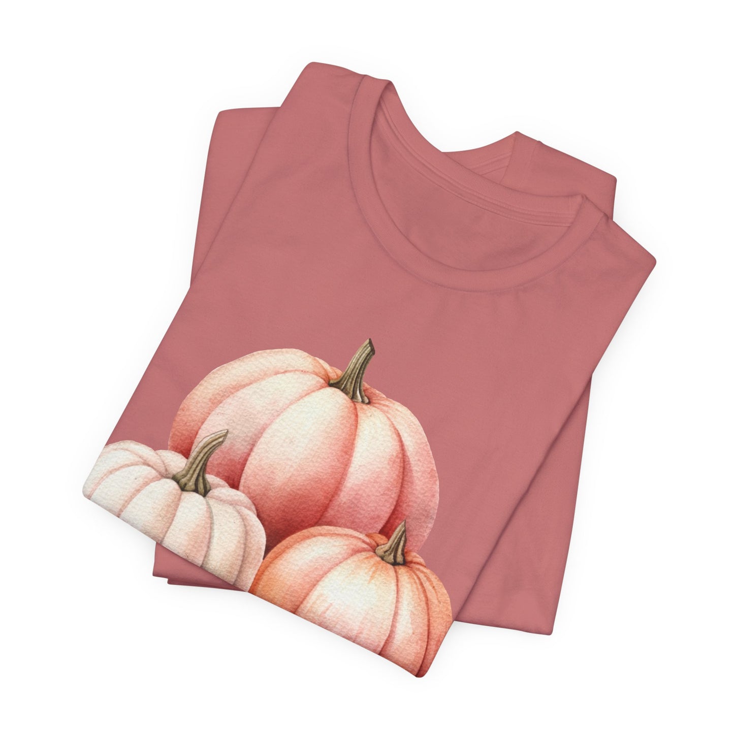 Autumn Fall Girly Pink Pumpkins Tee