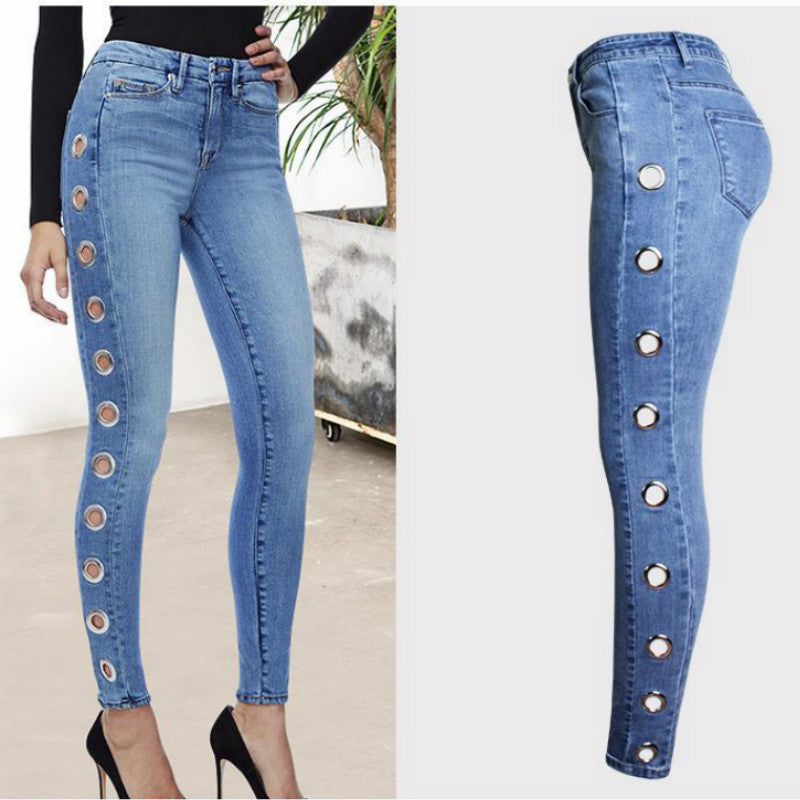 Side Cutout Jeans