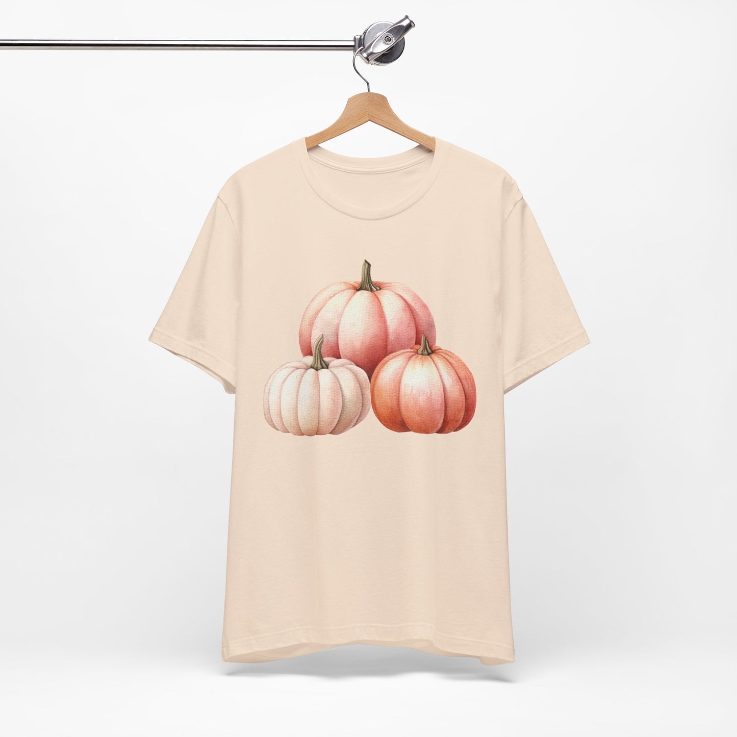Autumn Fall Girly Pink Pumpkins Tee