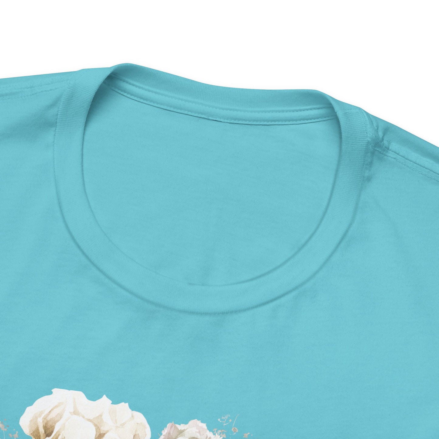 Floral Inspirational T-Shirt, Perfect Love Casts Out Fear Tee, Faith-Based Apparel, Spring Fashion, Religious Top