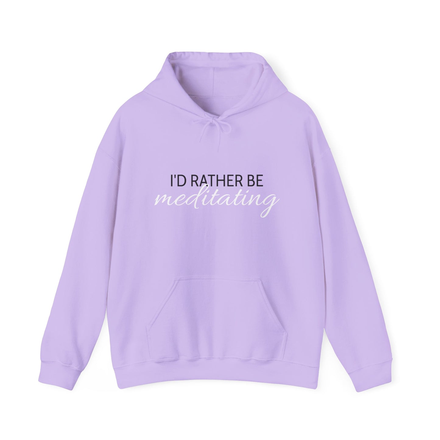 'I'd Rather Be Meditating" Hoodie Hooded Sweatshirt Trendy Retro Hippie Vibes Hoodie