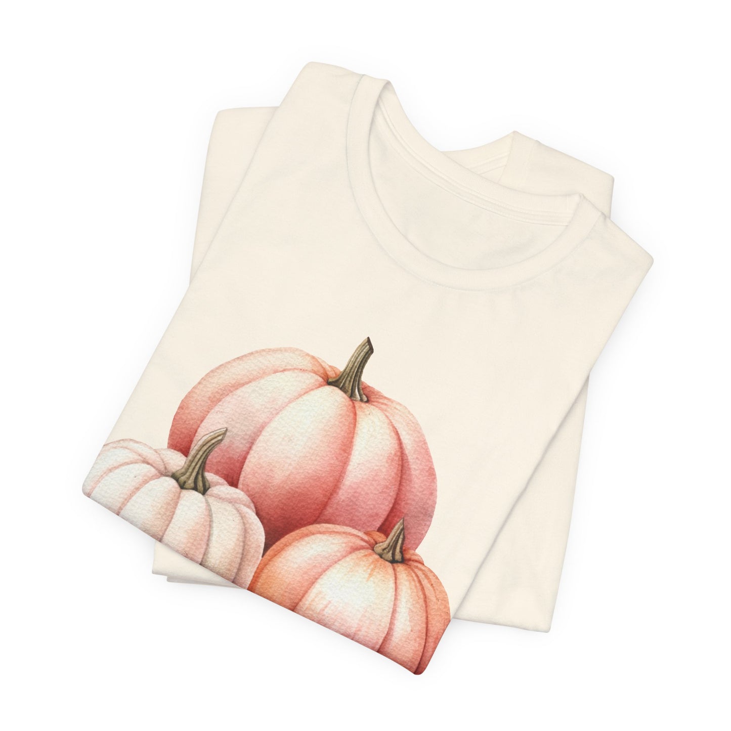 Autumn Fall Girly Pink Pumpkins Tee