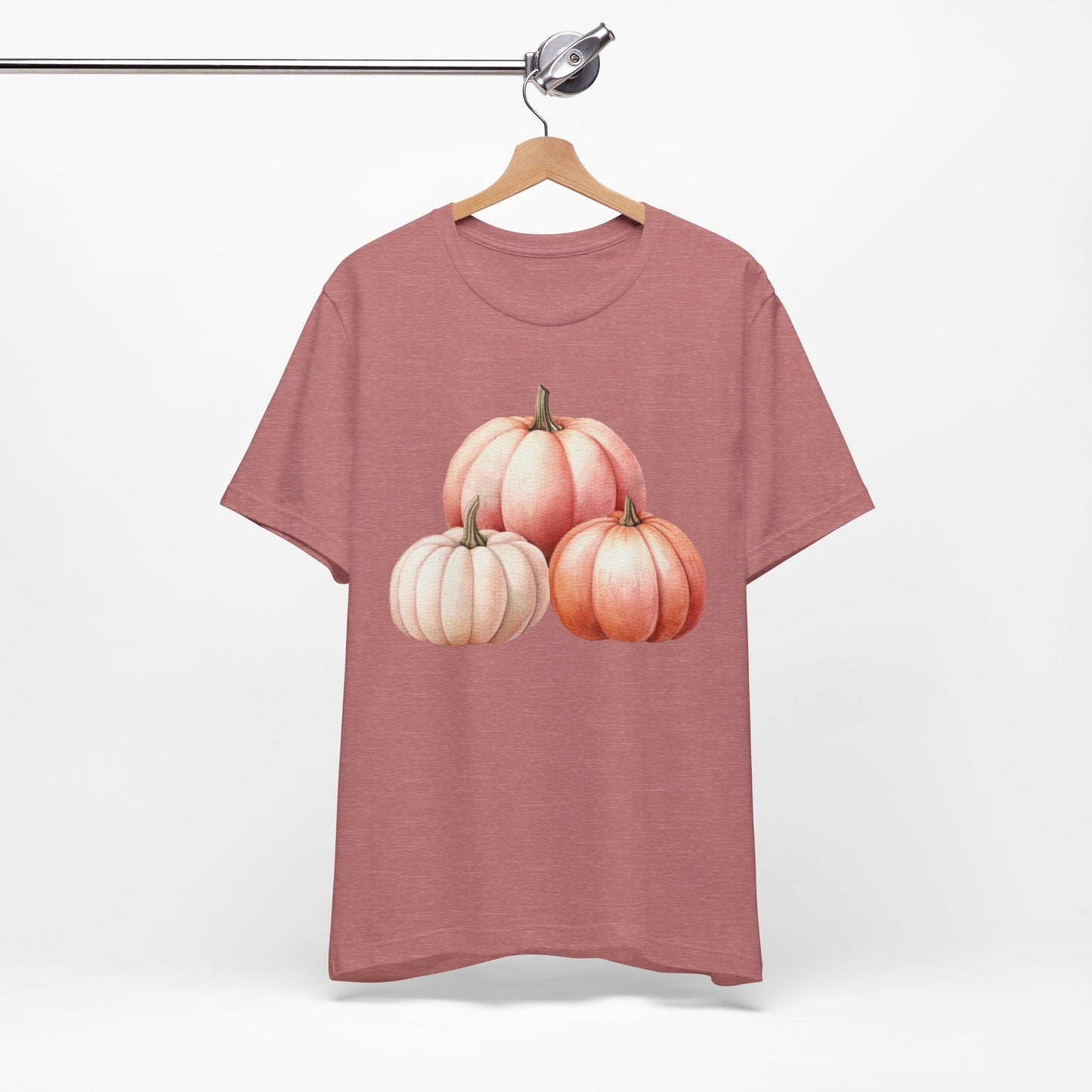 Autumn Fall Girly Pink Pumpkins Tee