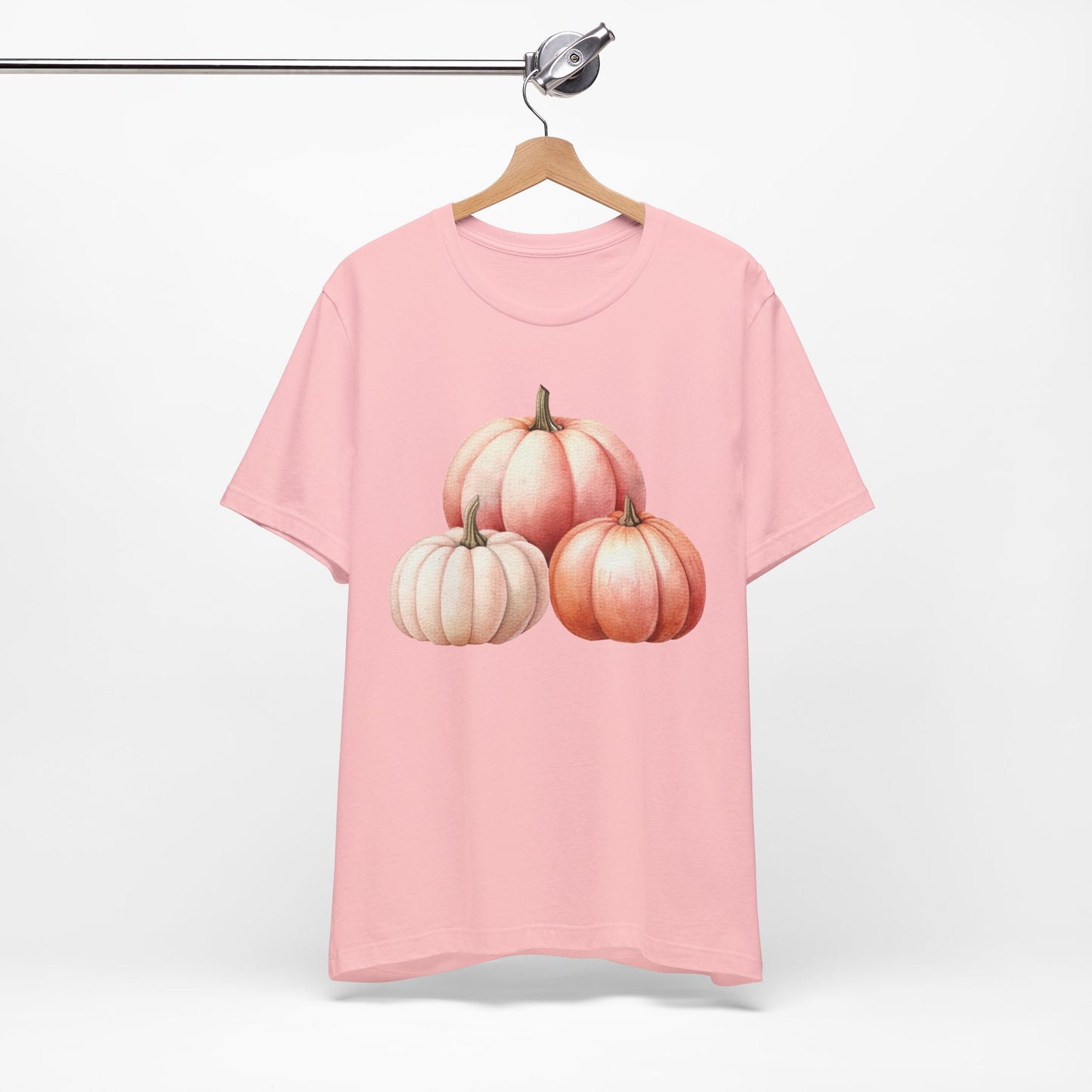 Autumn Fall Girly Pink Pumpkins Tee