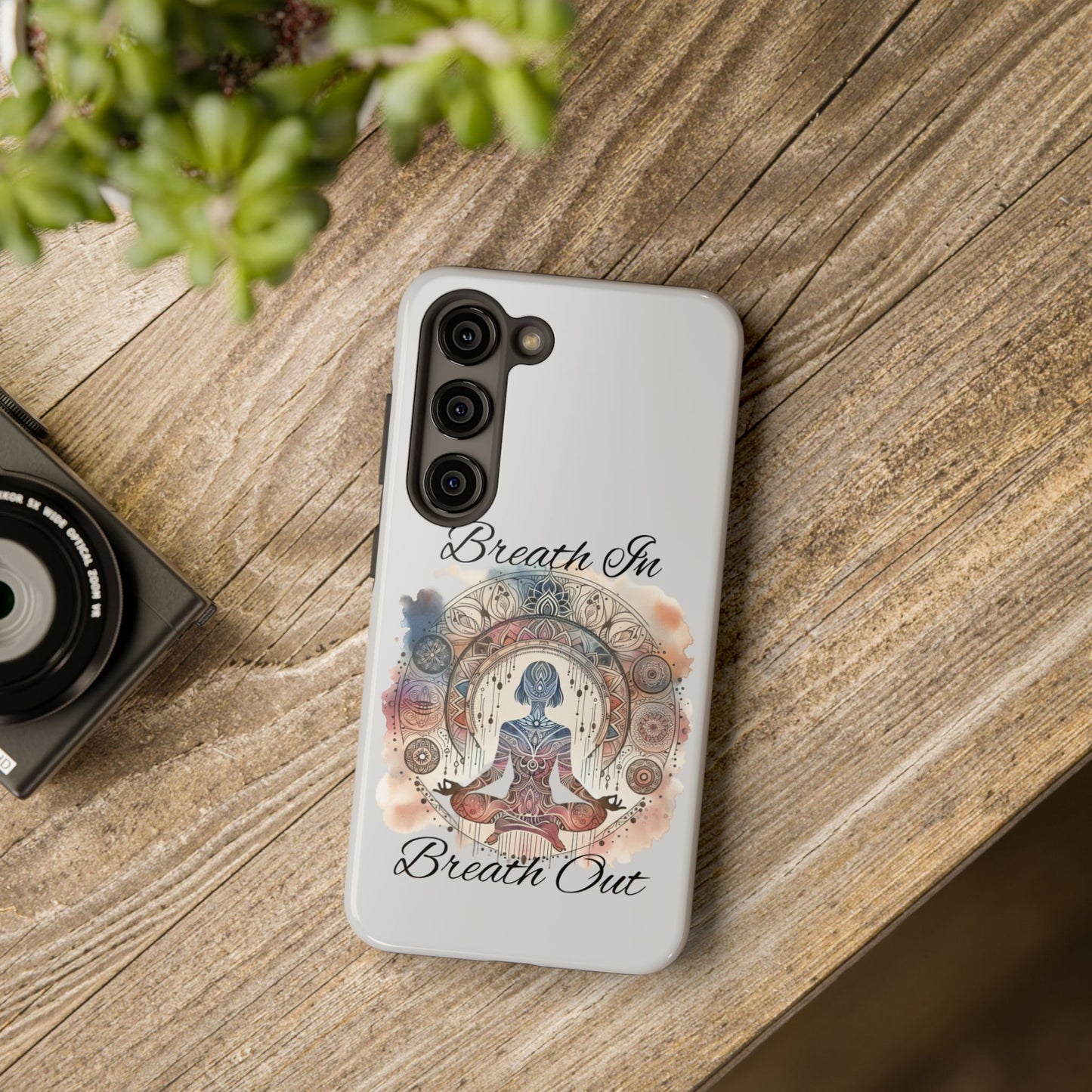 Breathe In Breathe Out Meditation Themed Phone Case