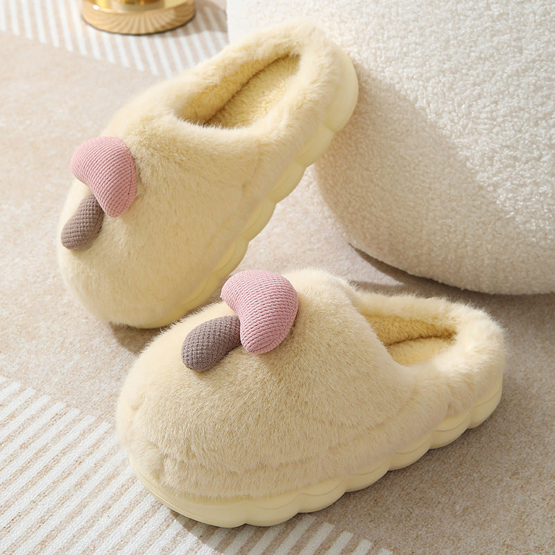 Mushroom Cotton Slippers