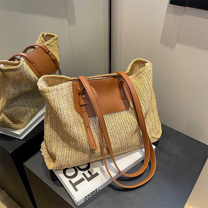 Woven Large Handbag