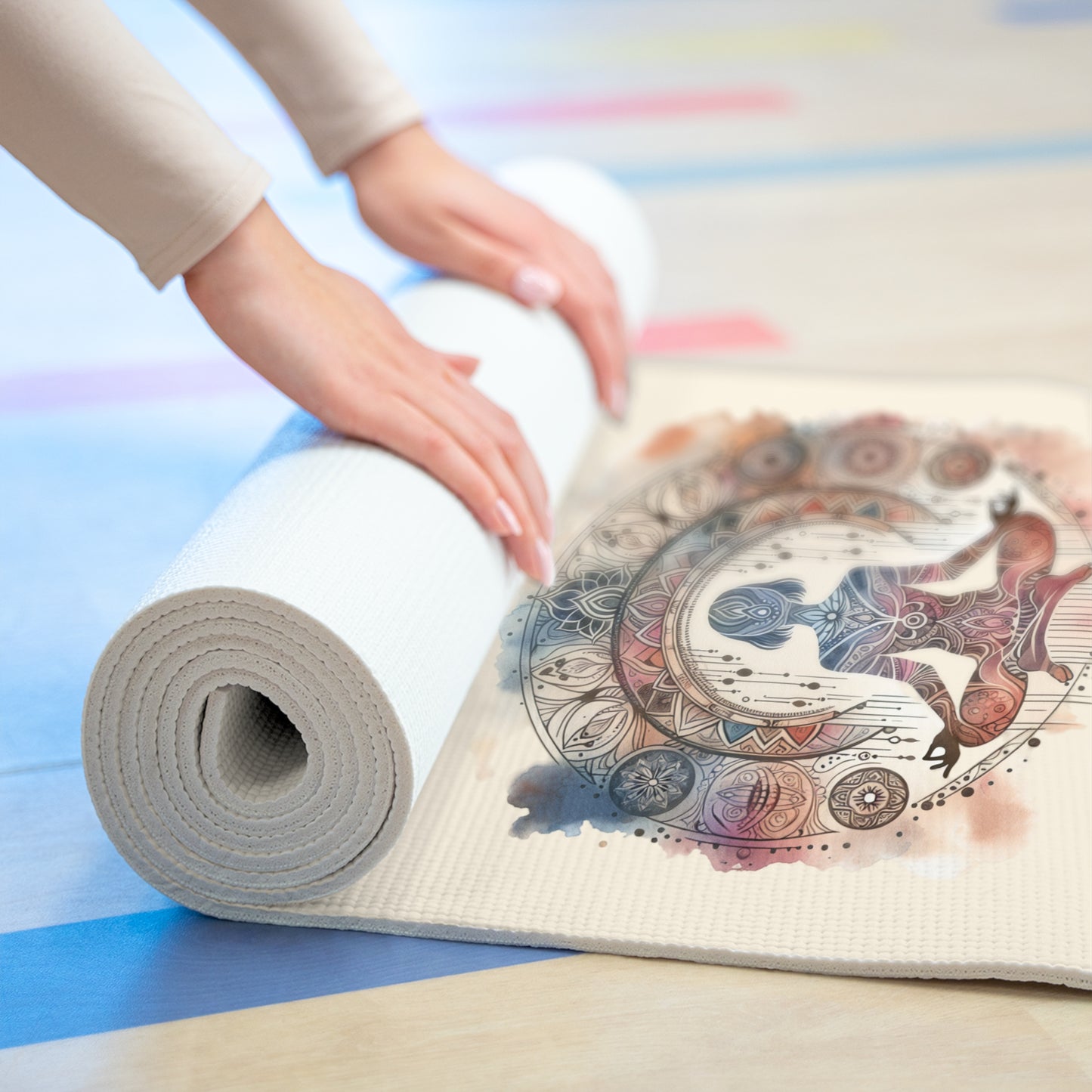 Find Your Peace Yoga Mat | Inspirational Boho Fitness & Meditation Mat