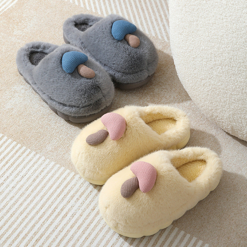 Mushroom Cotton Slippers