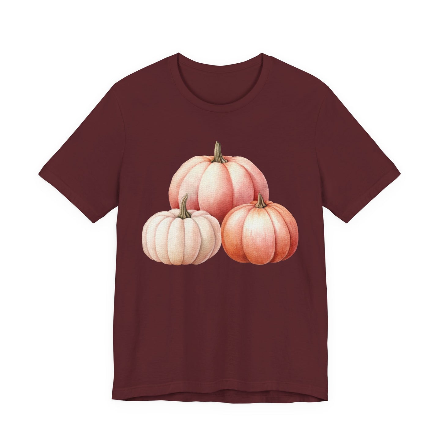 Autumn Fall Girly Pink Pumpkins Tee