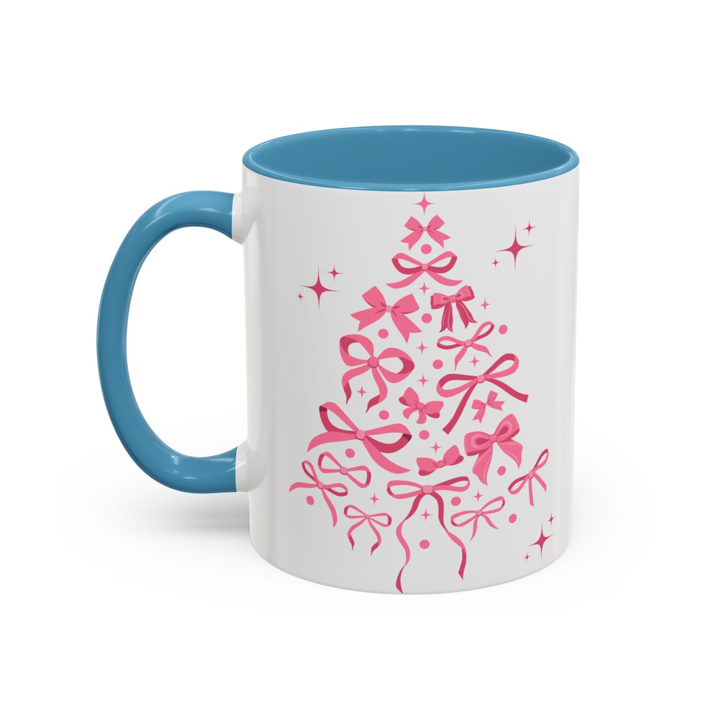 Whimsical Ribbon Christmas Tree Mug