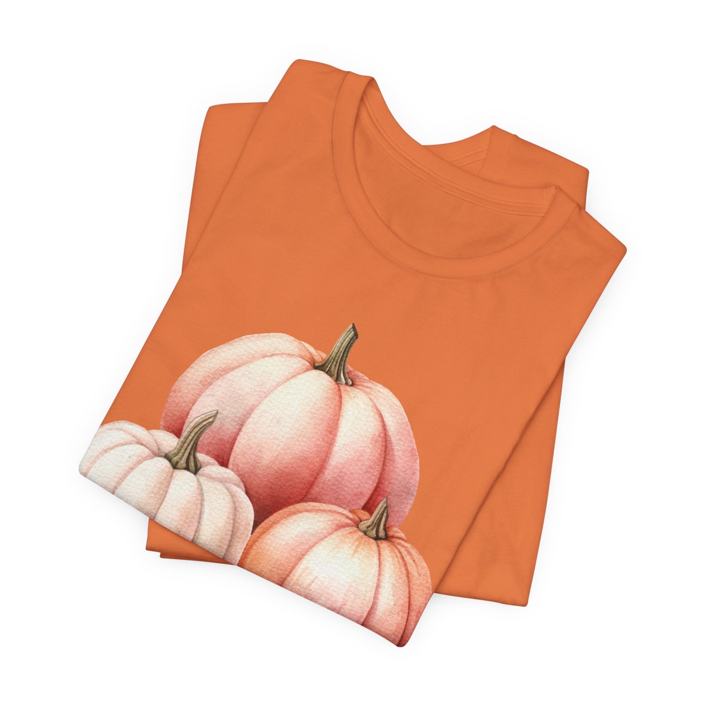 Autumn Fall Girly Pink Pumpkins Tee