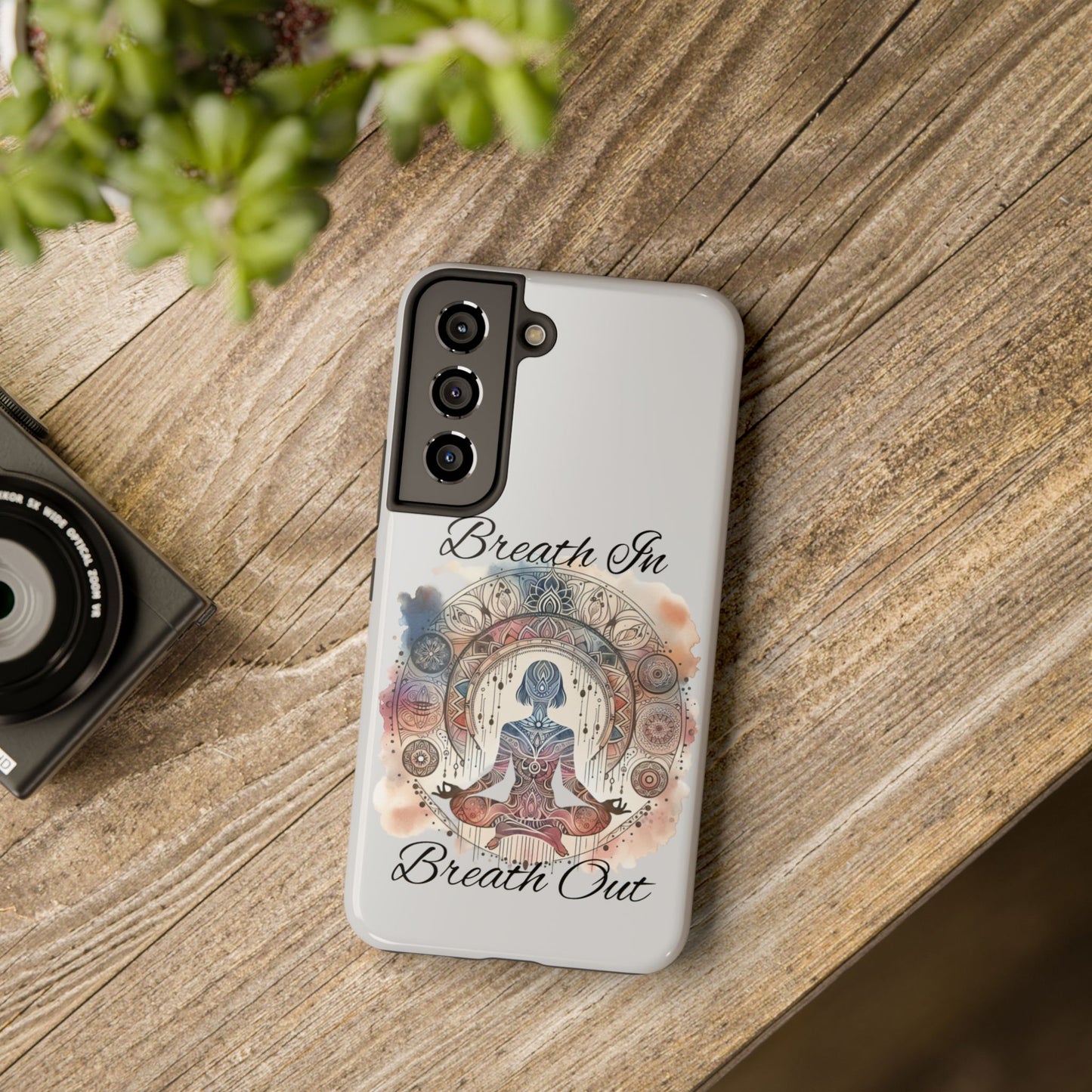 Breathe In Breathe Out Meditation Themed Phone Case