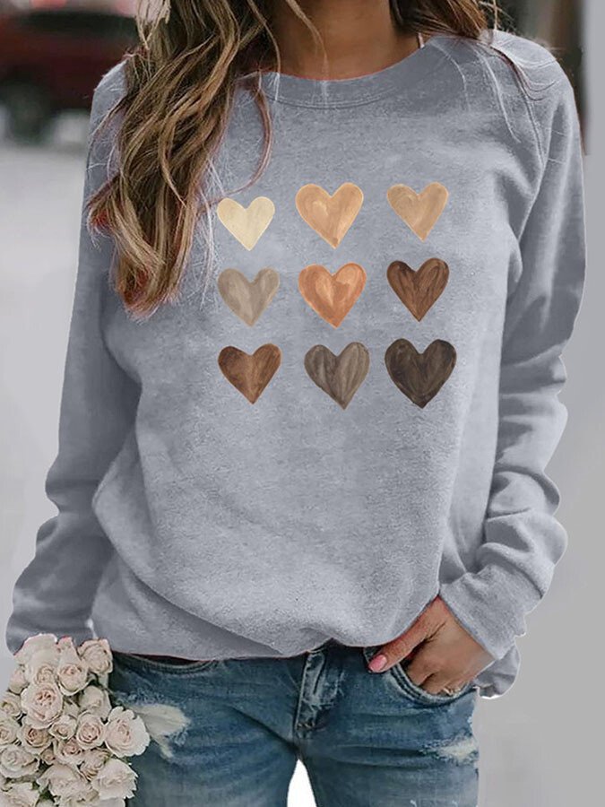 Minimalist Hearts Sweatshirt