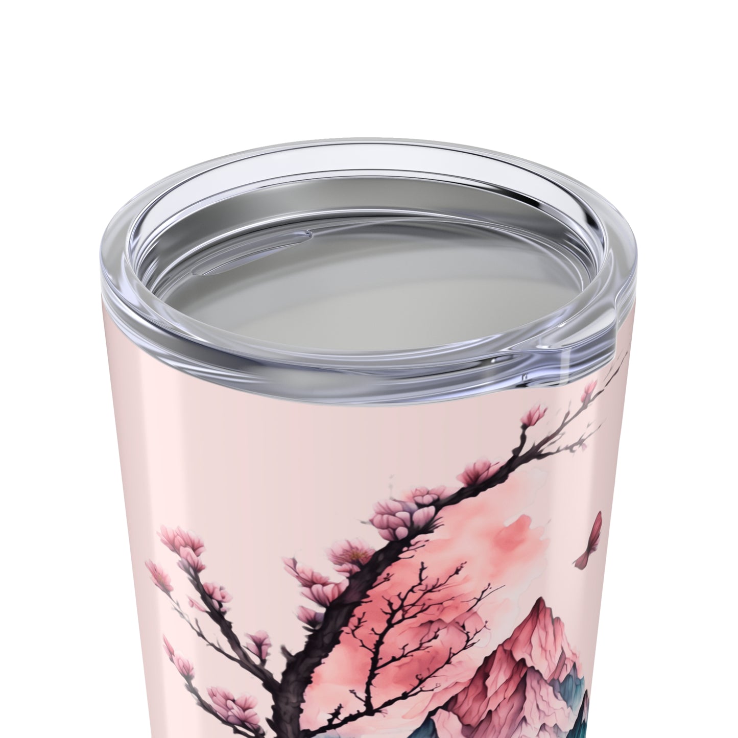 The Mountains Are Calling Floral Watercolor Scene, 20 oz Tumbler