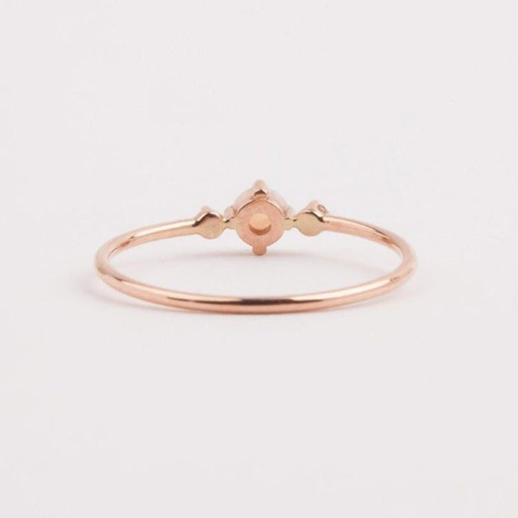 Opal Rose Gold Ring