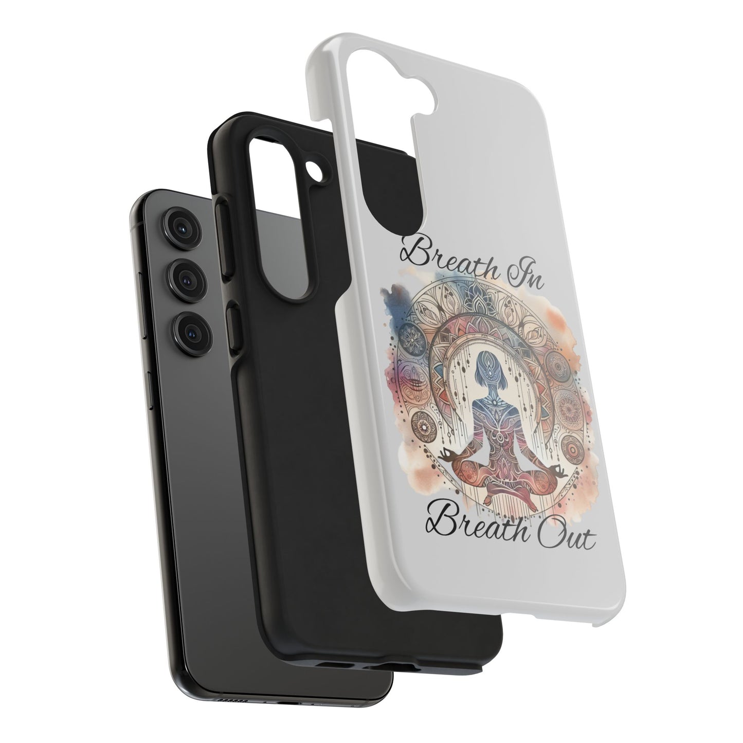 Breathe In Breathe Out Meditation Themed Phone Case