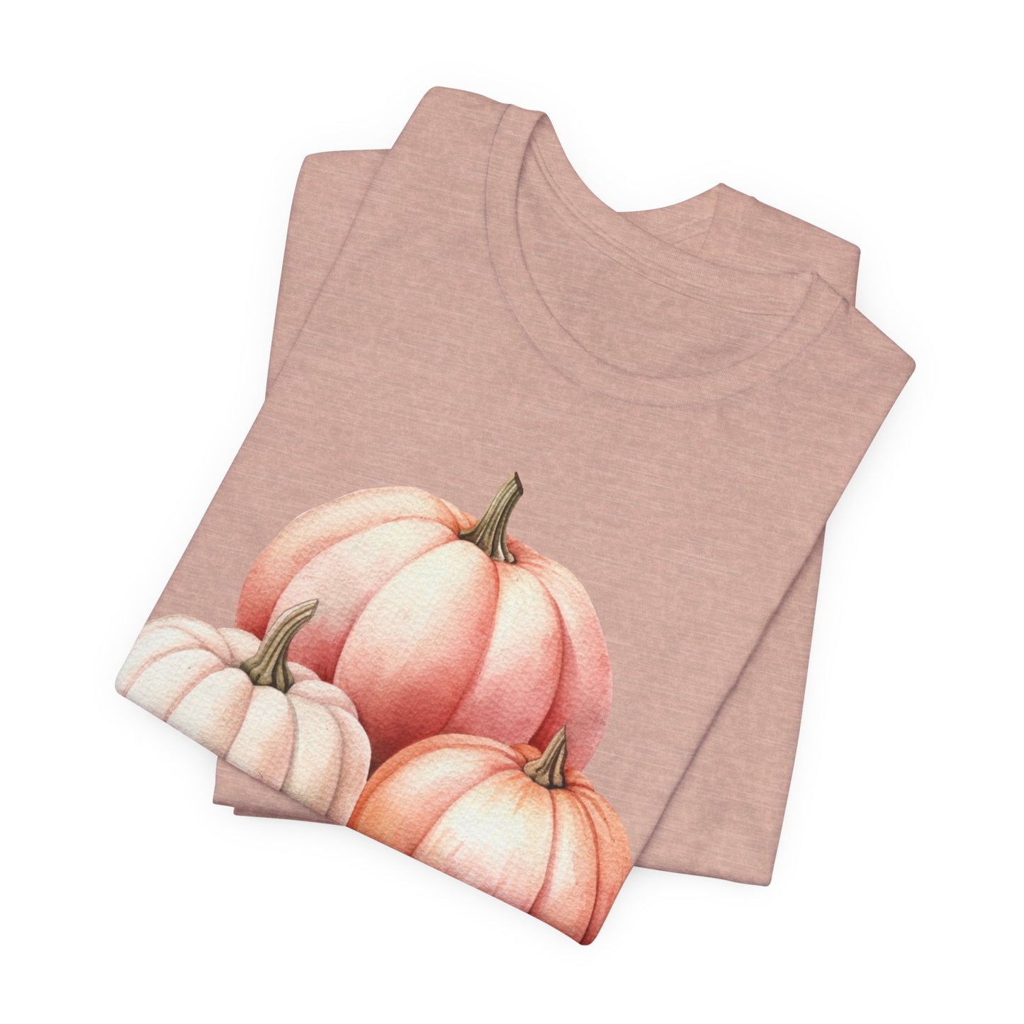 Autumn Fall Girly Pink Pumpkins Tee