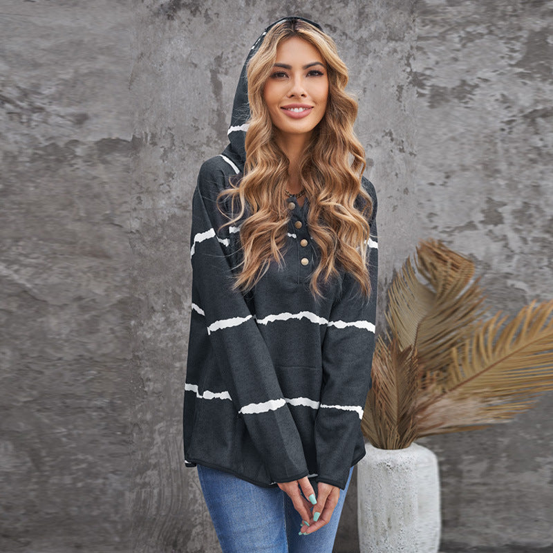 Striped Hooded Sweater