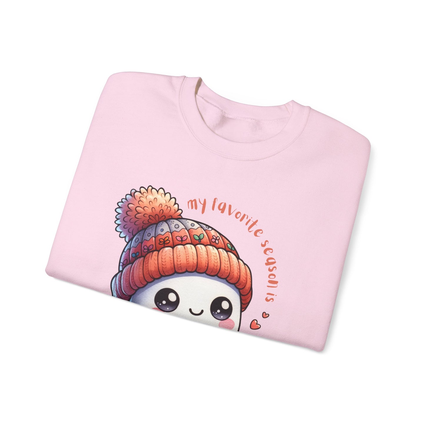 π»βπ My Favorite Season Is Pumpkin Spice β Cute Fall Ghost & Coffee Cozy Sweatshirt πβπ»