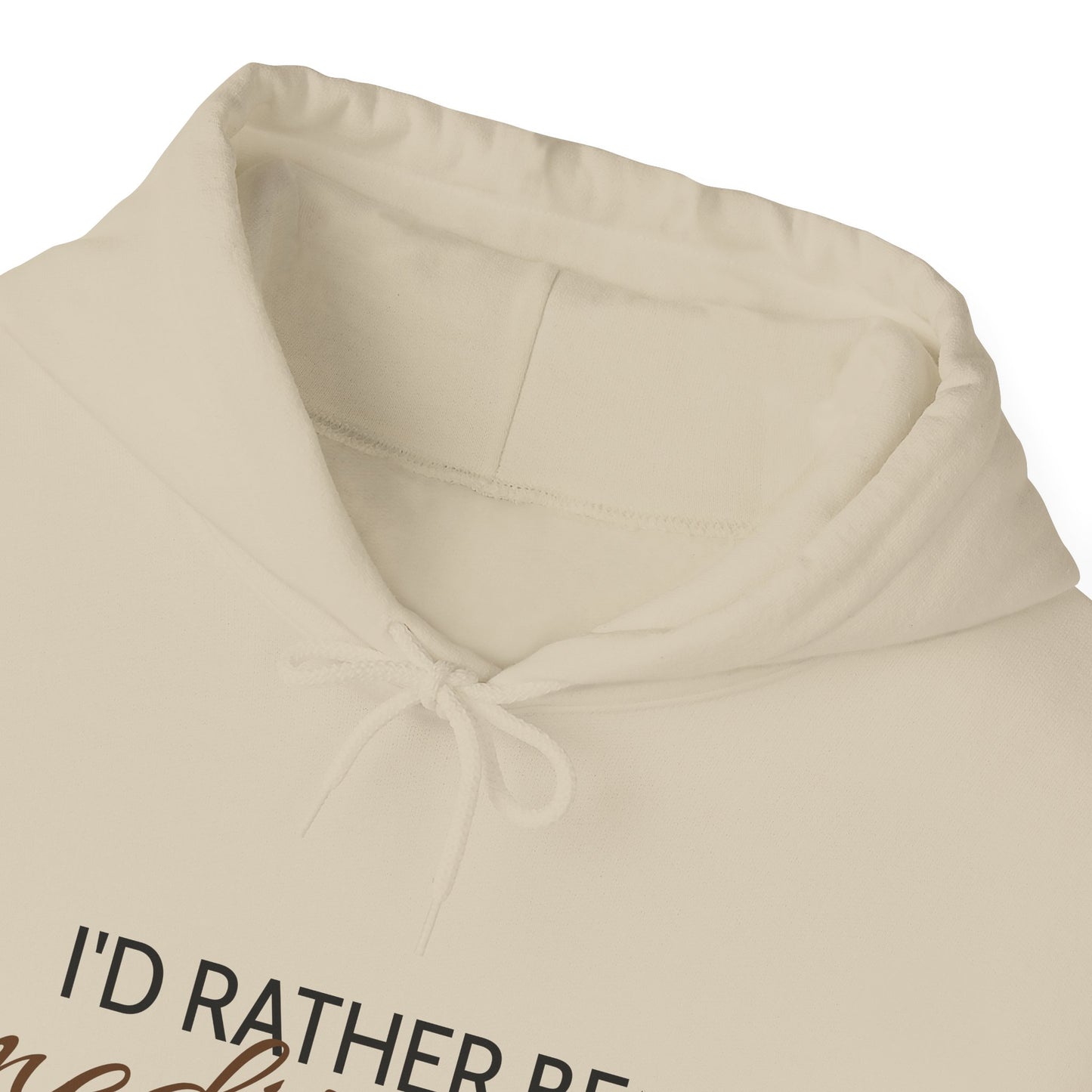 'I'd Rather Be Meditating" Hoodie Hooded Sweatshirt Trendy Retro Hippie Vibes Hoodie