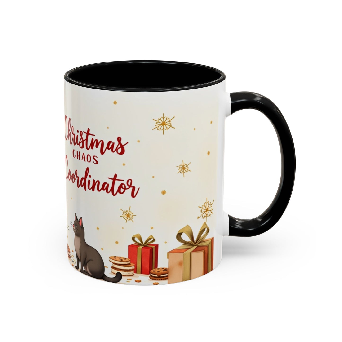 Christmas Chaos Coordinator (Mama Edition) Mug | Cozy Watercolor Holiday Mom Coffee Cup