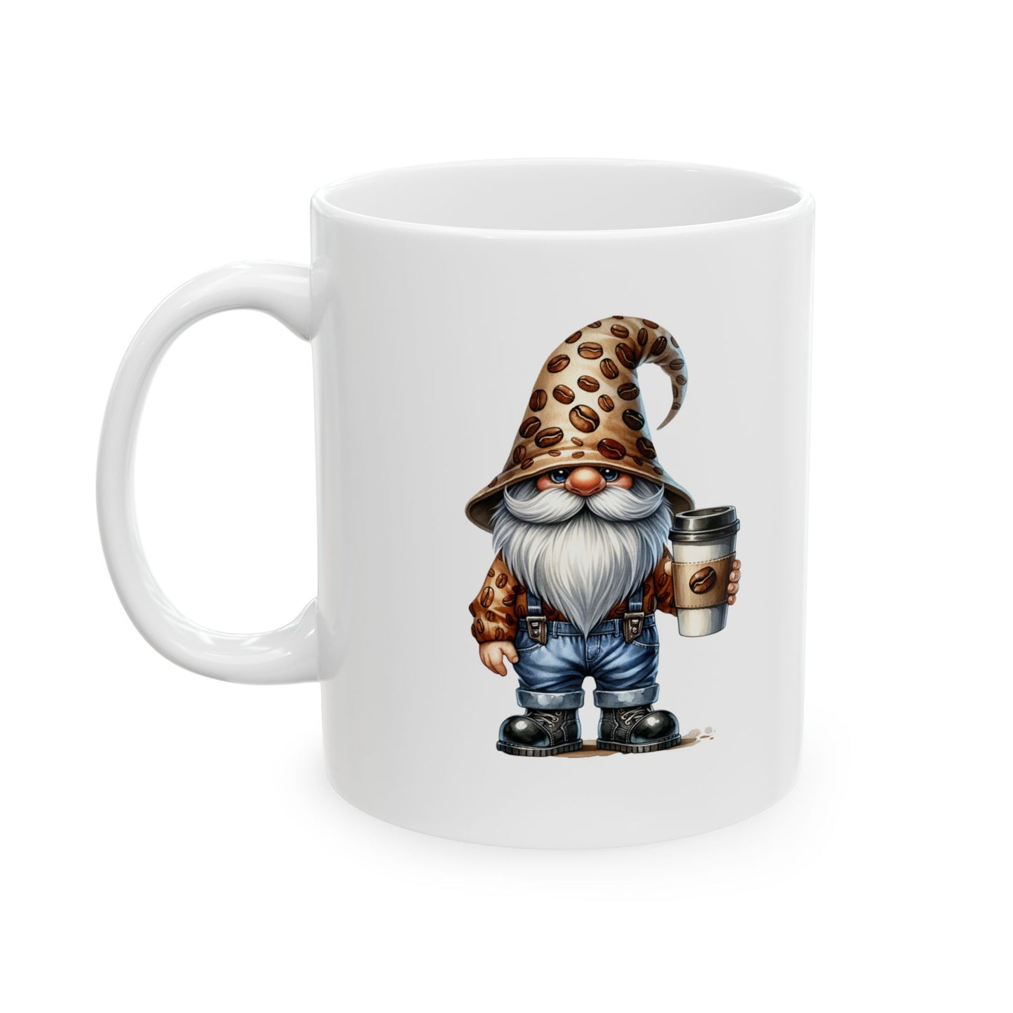 Just a Girl Who Loves Gnomes & Coffee Mug, Fall/Autumn Cozy Drinkware (11oz, 15oz)