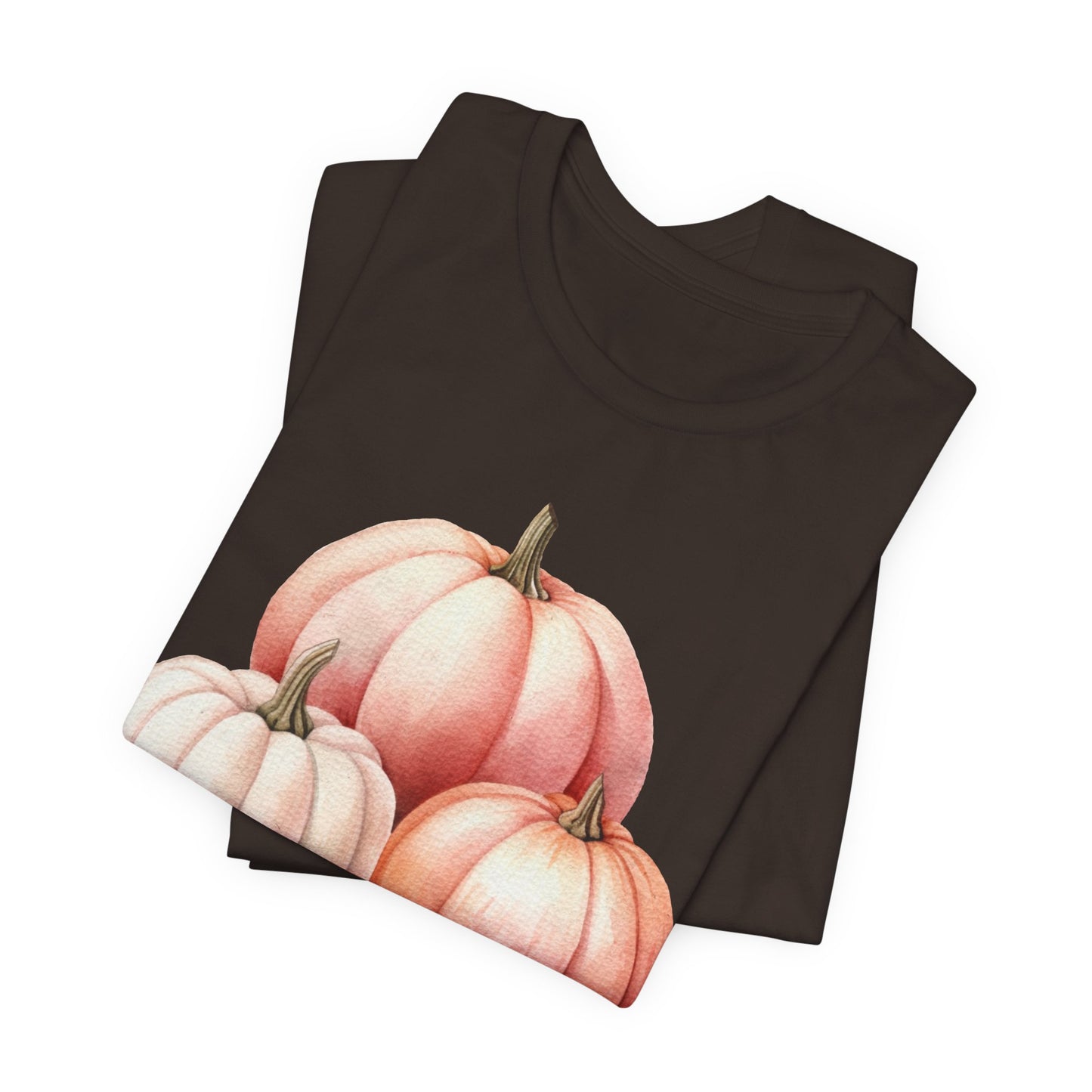 Autumn Fall Girly Pink Pumpkins Tee