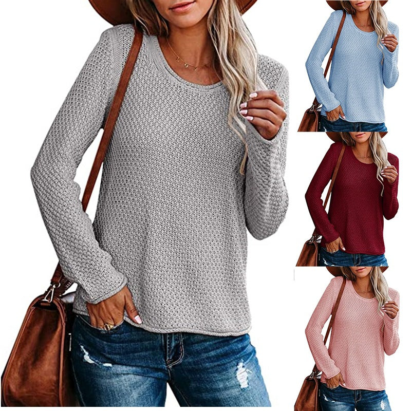 Knit Scoop Neck Sweater