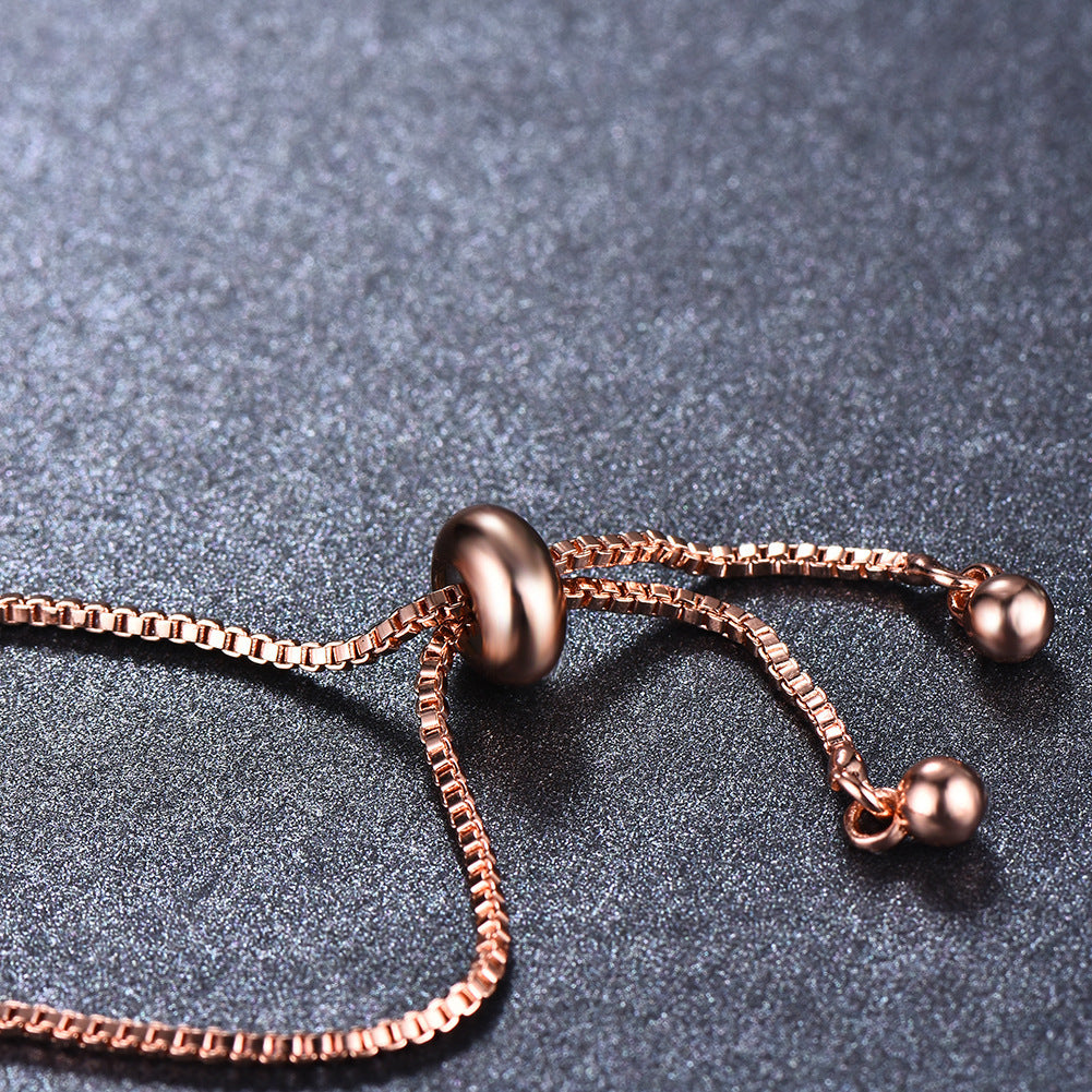 Rose Gold Adjustable Infinity Symbol Bracelet
