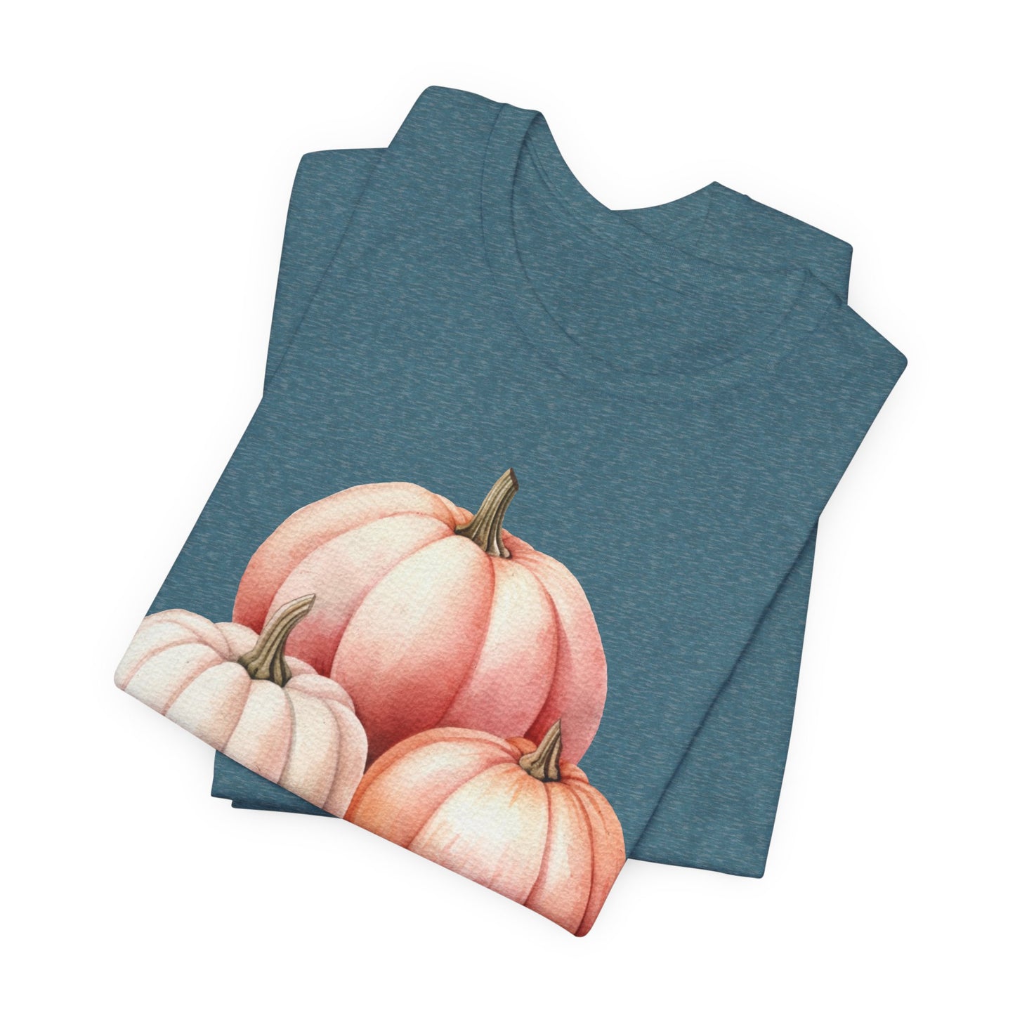 Autumn Fall Girly Pink Pumpkins Tee