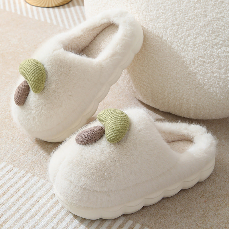 Mushroom Cotton Slippers