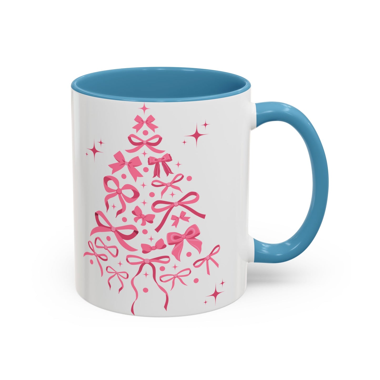 Whimsical Ribbon Christmas Tree Mug