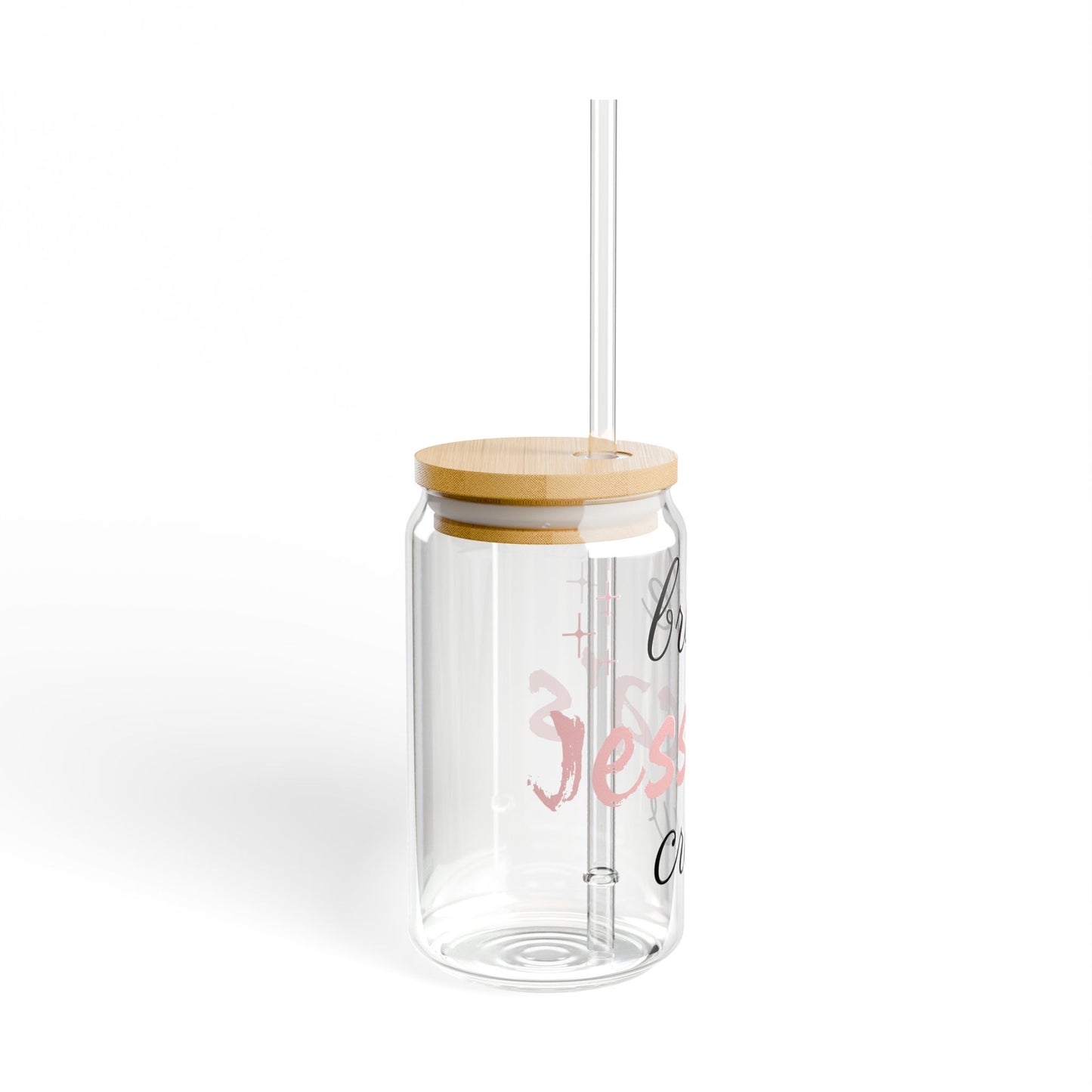 Personalized Bride's Crew Sipper Glass Can Tumbler, 16oz